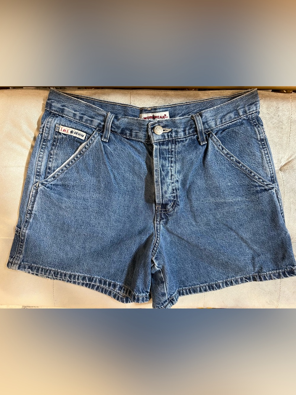 l.e.i 90’s vintage workwear denim shorts y2k